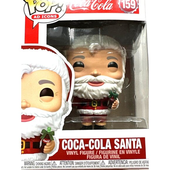 Retro Coca-Cola Santa Funko Pop Figure #159 Ad Icons 90s Vinyl Holiday Decor NIB - Picture 6 of 6